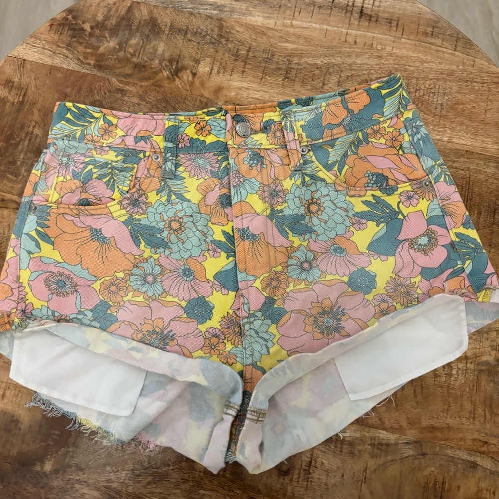 Wild Fable flower print Jean Shorts